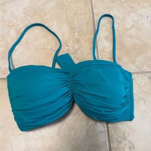 Turquoise 2Bamboo Bandeau Bikini Top size S/M new without tags